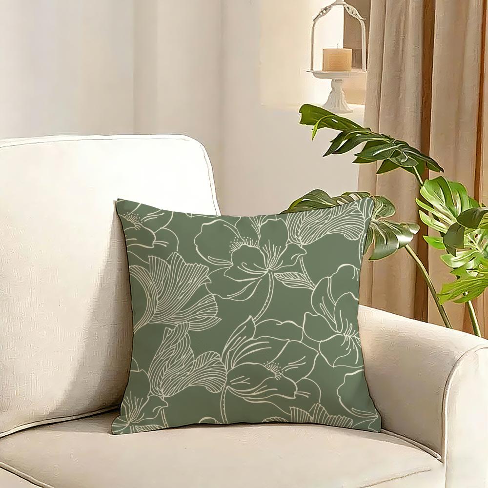 Printing style Cushion Cover Reversible Plush Pillow Cover Soft Fluffy Home Decor for Sofa Bedroom