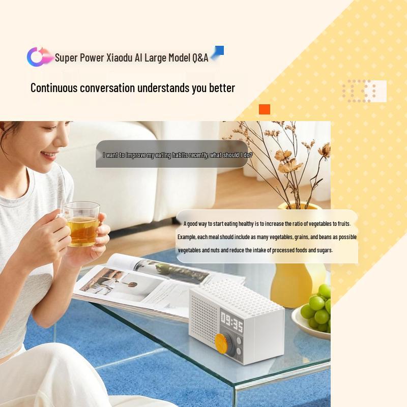 XiaoDu AI Smart Speaker Fun Edition CN plug (adapter included)