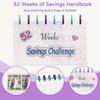 Non-Toxic 1Pc 52 Week Money Saving Challenge Binder Reusable Budget Binder Storage Challenge Book Toy