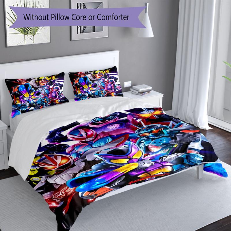 3pcs UFO Robo Grendizer3 pattern bedding set duvet cover set includes duvet cover &pillowcases, perfect all season bedroom decoration & gift