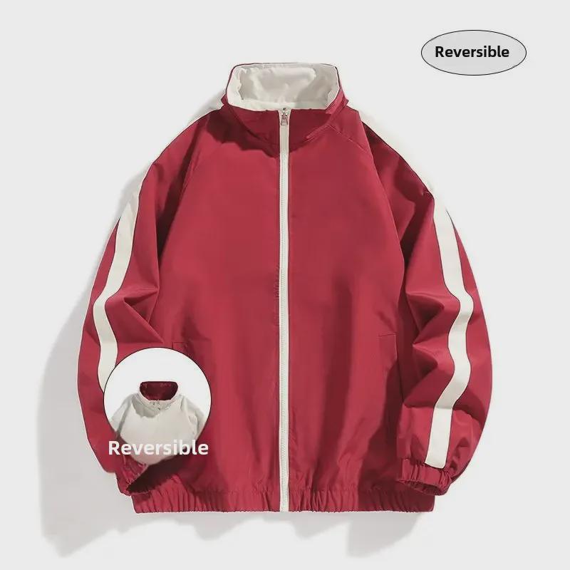 Pánská oboustranná ležérní sportovní bunda: Jaro/Podzim Korejský Styl