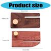 Leather Stitching Punch Aid Plate Wooden Leather Chopper with Clear Scale Leather Punch Plate for Craft Projects