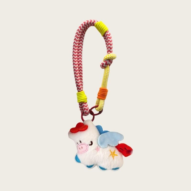 Creative Year Of The Horse Plush Keychain Bag Charm With Breathable Lightweight Design For Fashionable Travelers