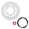 Universal Magnetic Silicone Finger Ring Grip Strong Magnet Circular Grip Phone Holder for IPhone 17 16 15 For MagSafe Ring Shape