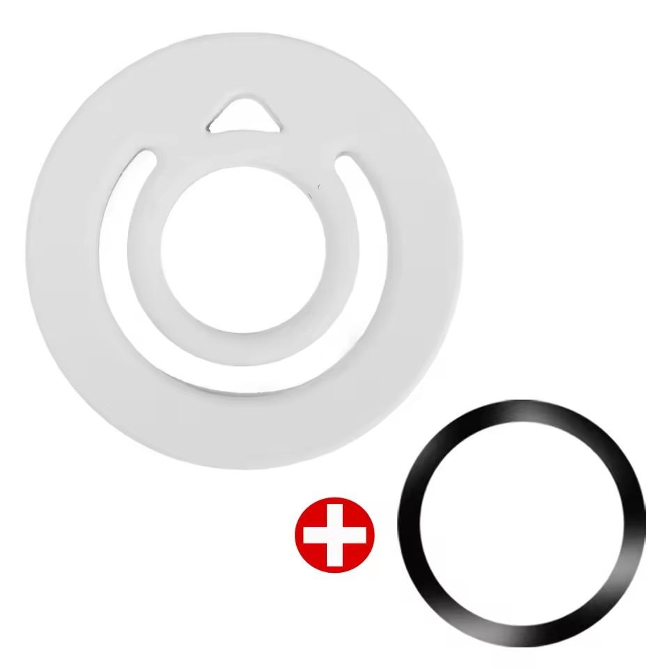 Universal Magnetic Silicone Finger Ring Grip Strong Magnet Circular Grip Phone Holder for IPhone 17 16 15 For MagSafe Ring Shape