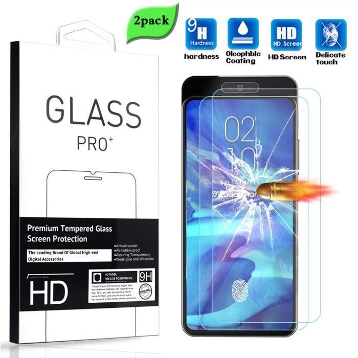 Film de protection d'écran - verre trempé - samsung galaxy a80 - 2 pack - résistant aux rayures - protection hd