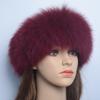 Fashion Lady Real Fox Fur Scarf Girls Warm Soft Knit Good Elastic Real Fox Fur Headband Brand Genuine Fox Fur Ring Scarves
