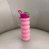Foldable Silicone Water Bottle 500ml Portable Running Hiking Camping Travel Gym Fitness Outdoor Activities