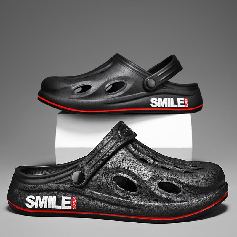 

Мужская повседневная обувь, трендовые тапочки-сабо, модные мужские летние пляжные сандалии, нескользящие дышащие сандалии высокого качества 41-42