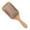 Hair Brush Professional Thick Curly Hair Paddle Detangling Brush with Wood Handle