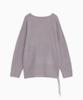 OHESHIO Soft Alpaca Layered U-Neck Knit, Lavender