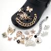 Crystal diamond hole shoes accessories 20pcs