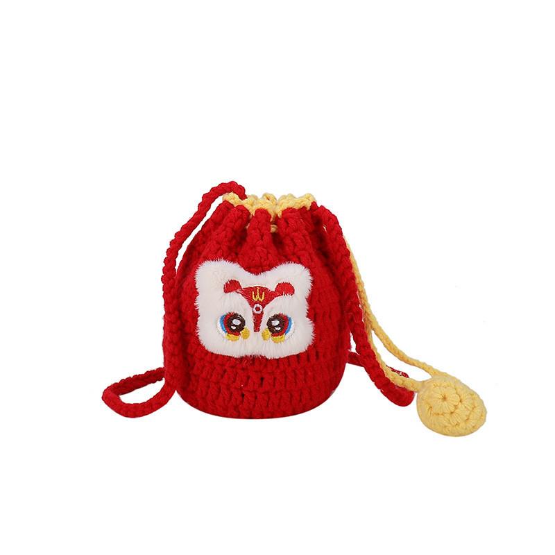 Made Yarn Breathable Gender Neutral Childrens Lucky Pouch With Vibrant Colors And Designs Cute