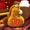 Chaveiro de Pônei de Pelúcia da Sorte do Ano do Cavalo Com Pelúcia Curta Macia Para Presente Coleção