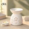 Ceramic Aromatherapy Burner Tealight Candle Holder, Essential Oil Wax Melt Burners, Modern Home Decor Accents Aroma Diffuser for Bedroom Christmas