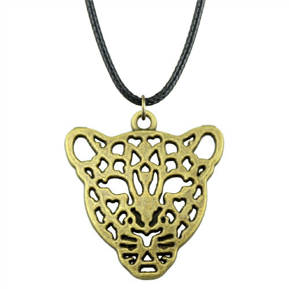 Pendentif Faune du Royaume Animalier Métal Bronze Antique Collier Ras-du-cou pour Femme Cadeau Mode