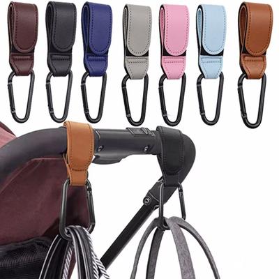 PU Leder Baby Tasche Kinderwagen Haken Kinderwagen Drehen 360 Grad Drehbare Warenkorb Organizer Kinderwagen Haken Kinderwagen Zubehör
