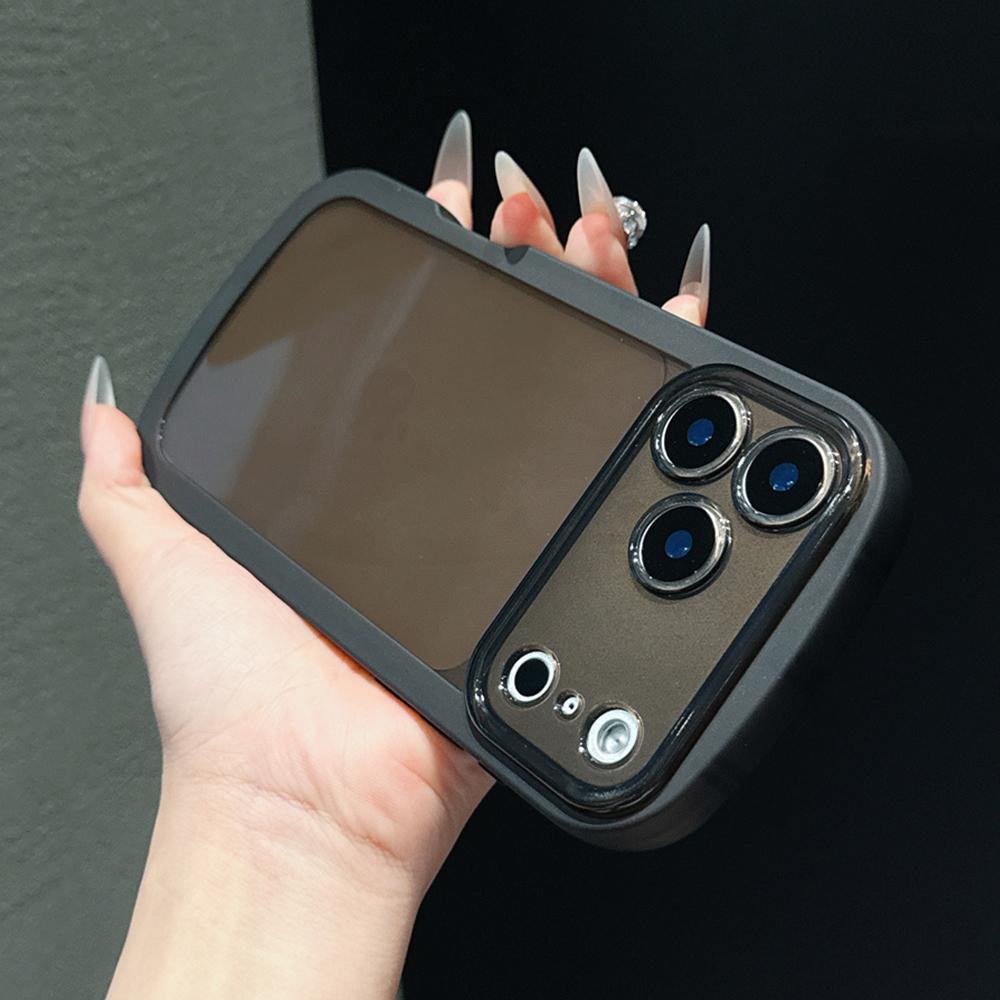 Transparent Oval Bumper Soft Armor Phone Case For iPhone 17 16 15 141 3 12 11 Pro Max Air X XR XS 7 8 Plus SE Protective Cover