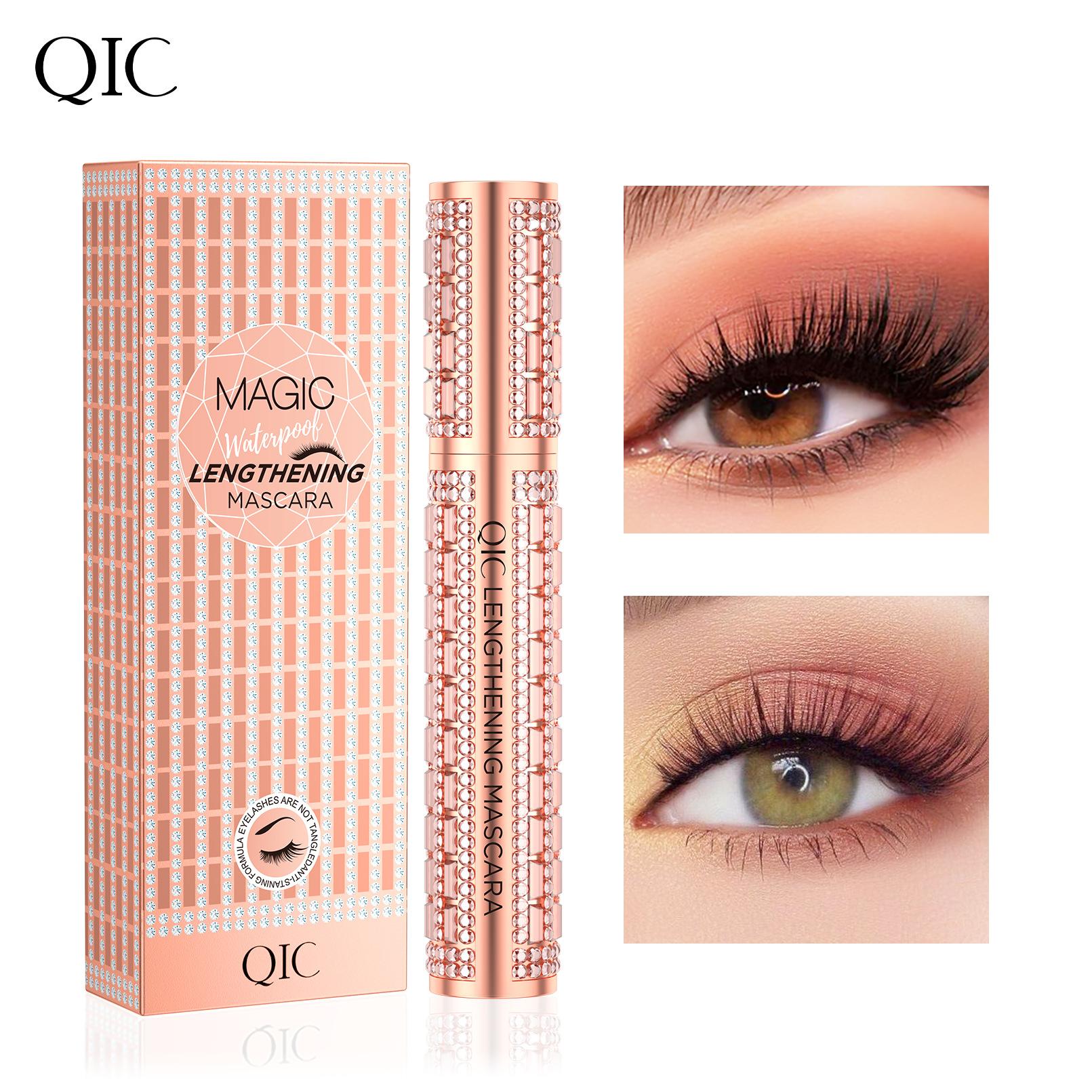 QIC Star Diamond Mascara Elongated Thick Curled Non-smudging Makeup Eyelash Primer 1
