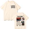 Rapper NATOS WAOR Tour 2025 Grafik T-Shirts Herren Damen Hip Hop Vintage Oversized T-Shirt Lässige Mode Kurzarm T-Shirts