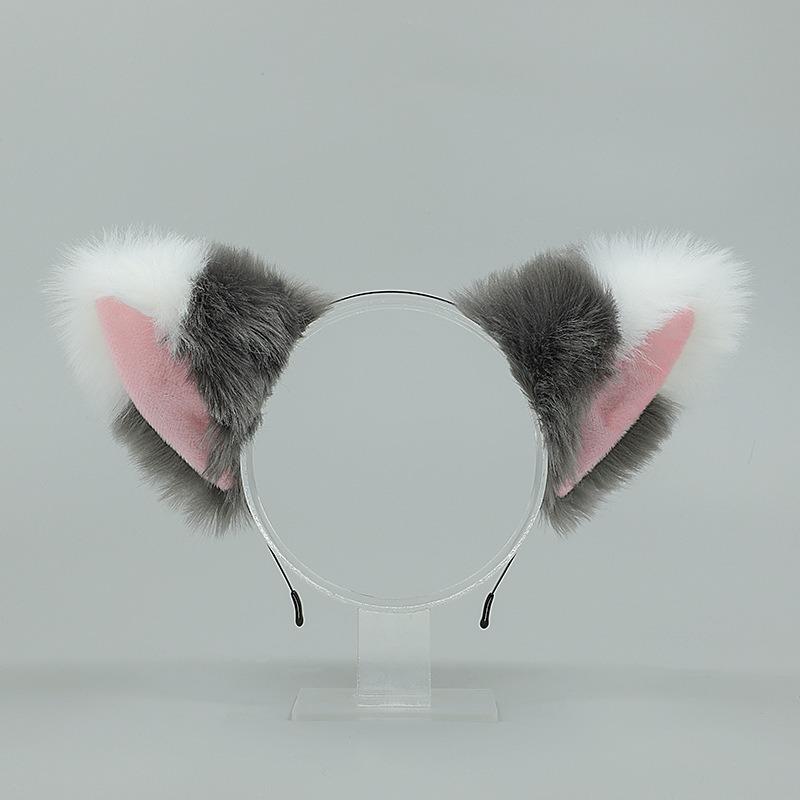

A handmade cute olita plush fox ear headdress beast ear accessory cat ear headband