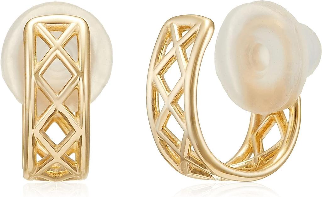 Clip earrings gift 309E0303 [sowi] (K10/gold) Elegant, delicate, small,