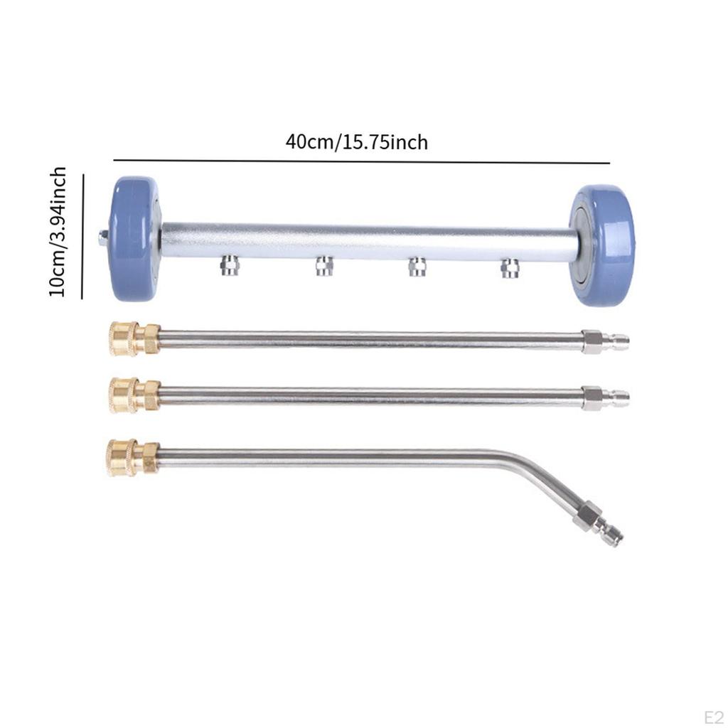 Pressure Washer Undercarriage Cleaner 4000 PSI Practical Professional Premium with Extension Rods