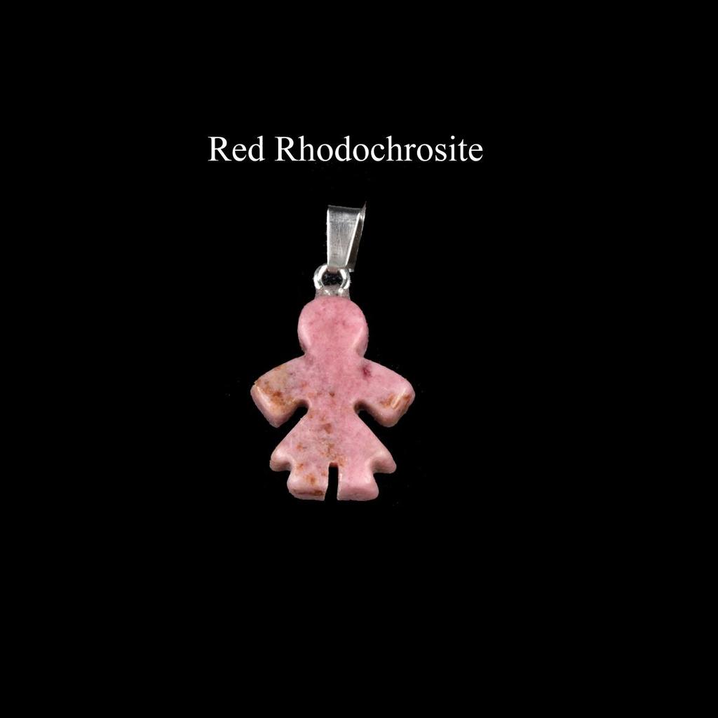 1 st Mini Reiki Healing Naturlig Sten Hänge, Pojke Flicka Form Kristall Agat Ametist Ädelstenar Berlocker för Smyckestillverkning DIY Halsbandstillbehör 20×16mm