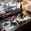Samurai Warrior MousePad Gamer Computer Accessories Keyboard Desk Mat Black Mouse Pad Gaming Laptop Accessory Pc Extended Pads