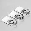 10pcs Adhesive Wall Hooks Stainless Steel Door Wall Hangers for Kitchen Bathroom Organizer Storage Hook Towel Clothes Holder