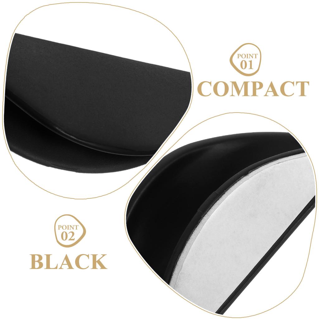 6Pcs Plastic Adhesive Edge Pull Handles Crescent Semicircle Kitchen Cabinet Cupboard Wardrobe Drawer Door Furniture Hardware