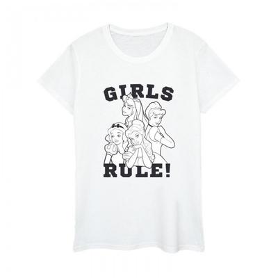 Womens/Ladies Princesses Girls Rule Cotton T-Shirt