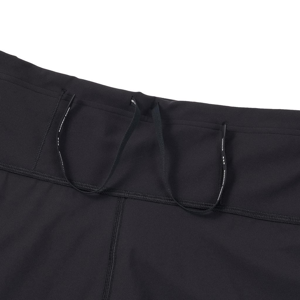 Saucony Speed Running Series Fashion Soft Comfortable Casual Four-Point Sports Shorts Unisex shorts Black SA2250LG61T-BK001