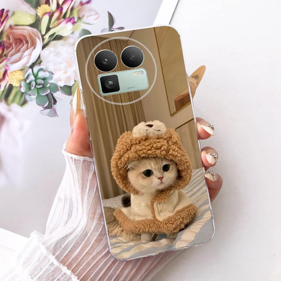 For Realme GT8 Case Cover Cute Cat Fashion Butterfly Luxury Painted Casing For Real me GT8 Bumper
