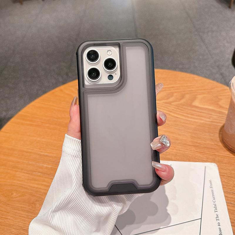 

New for IP16promax Colorful Two-in-one Skin-feel PC+TPU Yellow-resistant All-inclusive Mobile Phone Case Simple For iPhone 16 pro max