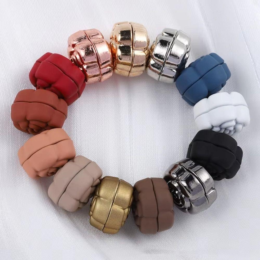 Super Strong Magnetic Magnetic Scarf Brooch Multi-Color Detachable Heart-Shaped Hijab Clip No Hole Pins Luxury Brooches