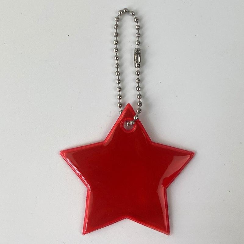 2Pcs Color Music  Safety Reflector Reflective Keychains Car Keyrings Charm Bag Accessories for Jacket BackPack Strollers Wheelchairs