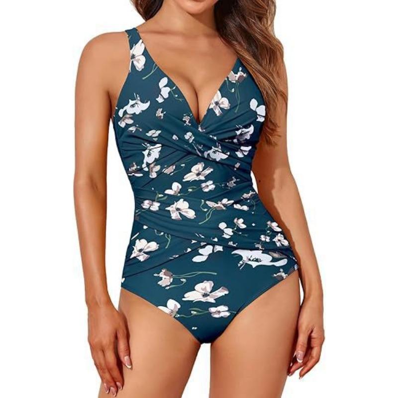 European and American New One-piece Swimsuit Women's High Waist Tight Cross Sexy Backless Swimsuit