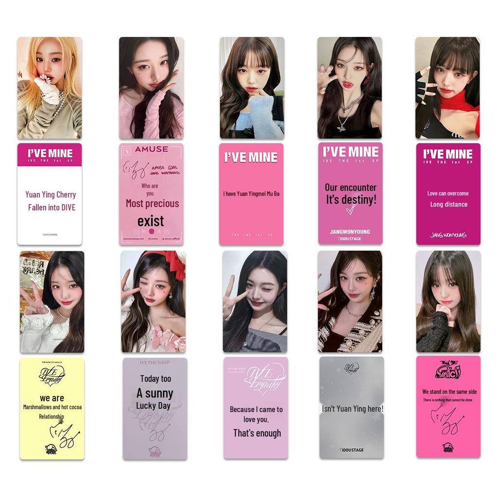 Carte d'album IVE Zhang Yuanying Wonyoung Ronde SW Carte Spéciale MMT