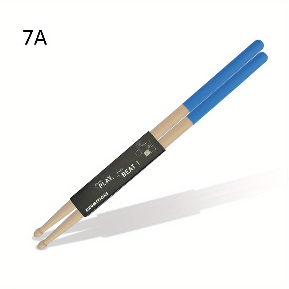 5A/7A Maple Wood Drum Sticks with Non-Slip Rubber Grip Classic Tip Drumsticks for Jazz/Electronic/Musical/Snare Drums Suitable