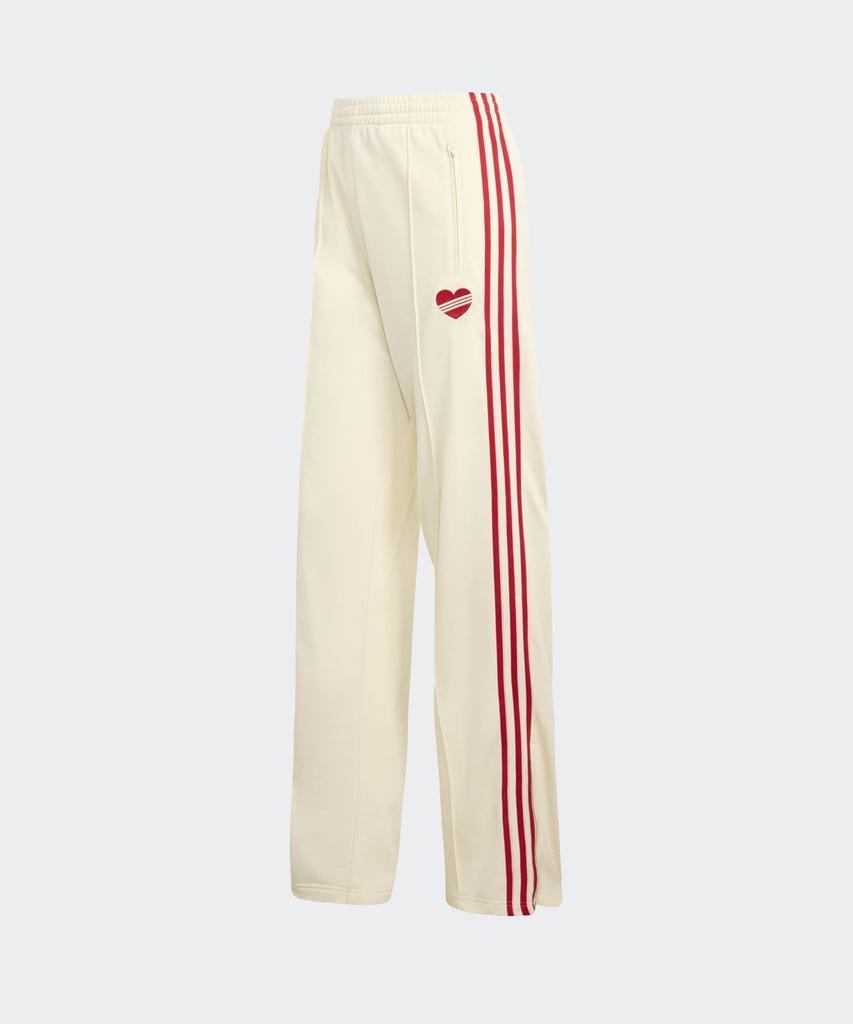 adidas Firebird Loose Track Pants - Cream White:Red / Kq8056