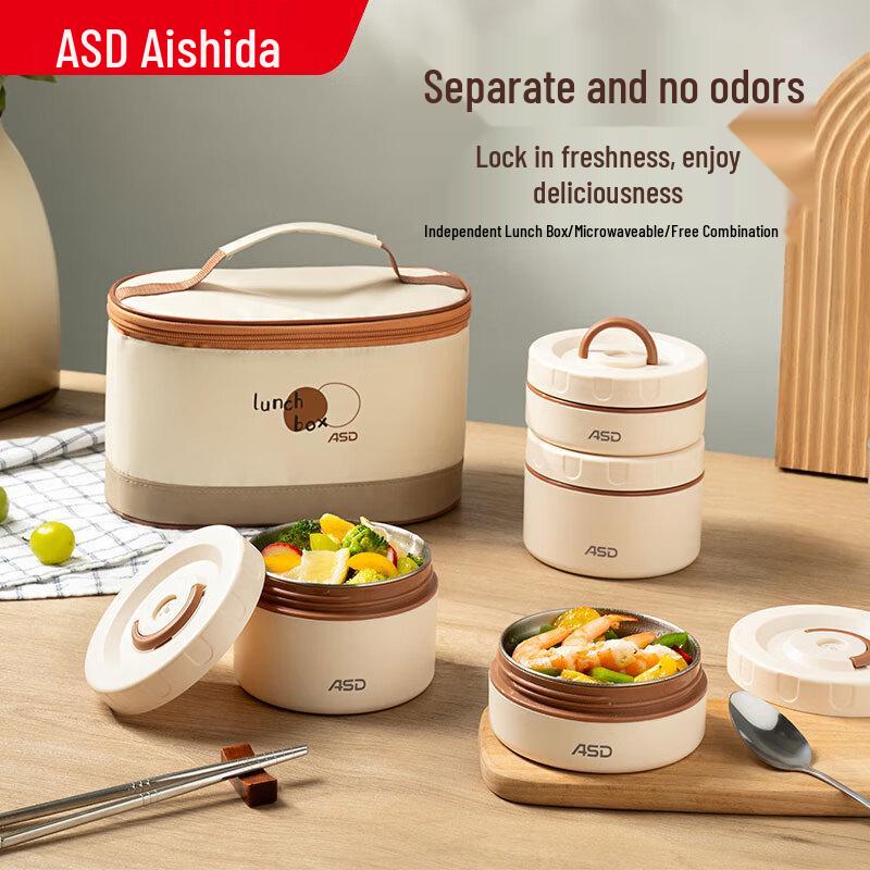 Aishida Portable Microwaveable Lunch Box Set