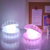 Neu Keramik Shell Perle LED Nachtlicht Streamer Fee Shell Nordic Nacht Lampe Nacht Wohnkultur Schlafzimmer Nacht
