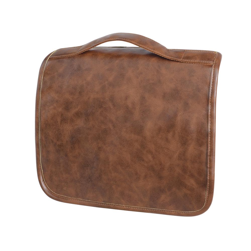 2024 Men's Premium PU Waterproof Toiletry Bag, Large Capacity Cosmetic Organizer