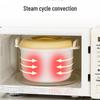 Microwave Rice Cooker and Steamer Lunch Box Set with Noodle Bowl and Utensils