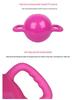 Verstellbare Doppelgriff Yoga & Pilates Kettlebell Hantel mit füllbarem Gewicht