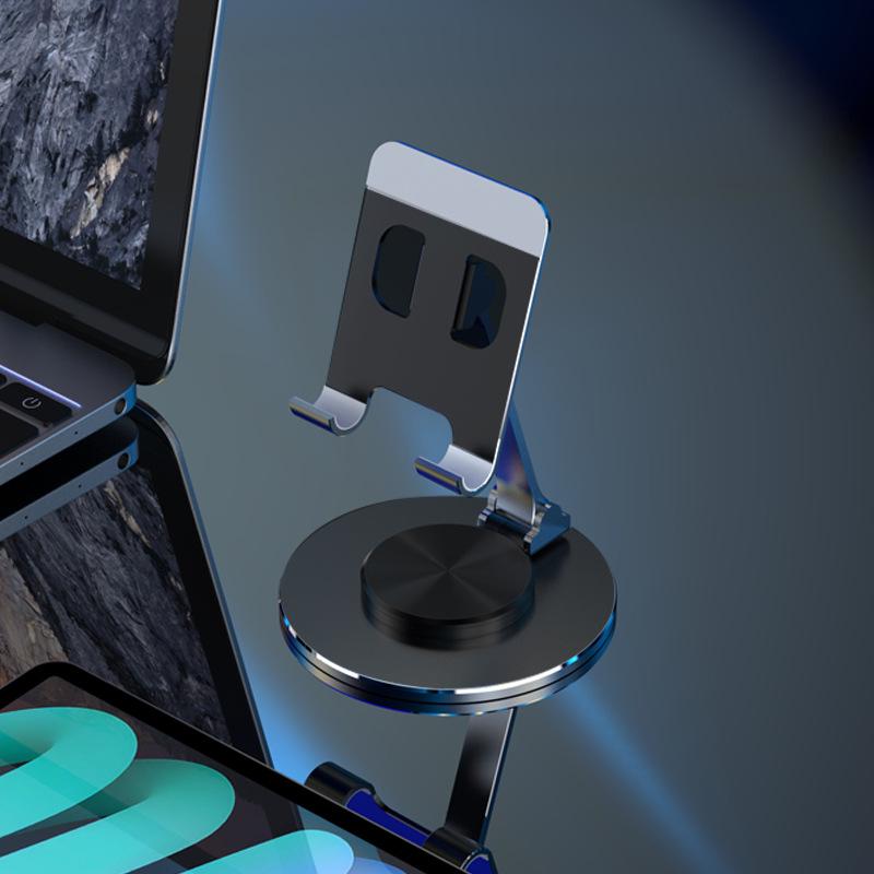 360° Rotating Aluminum Desktop Phone Holder - Foldable & Multifunctional Stand, Perfect Creative Gift
