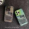 Colored Sier Double Layer Case for Iphone 16 15 14 13 12 Pro Max Sprayed Hard Shell Keyboard Phone Cover Cool Back Cases
