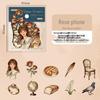 Retro Whispers Sticker Set: Vintage Illustration Journal & Collage Paper