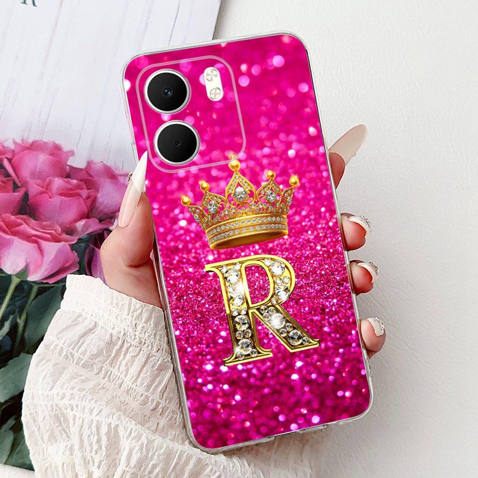 For OPPO A5x 4G Case CPH2725 Cover Luxury Crown Letters Soft Silicone Transparent Phone Cases For OPPO A5x Coque A 5x 2025 Funda